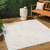 Teodor Abstract Groovy Striped Indoor/Outdoor Rug