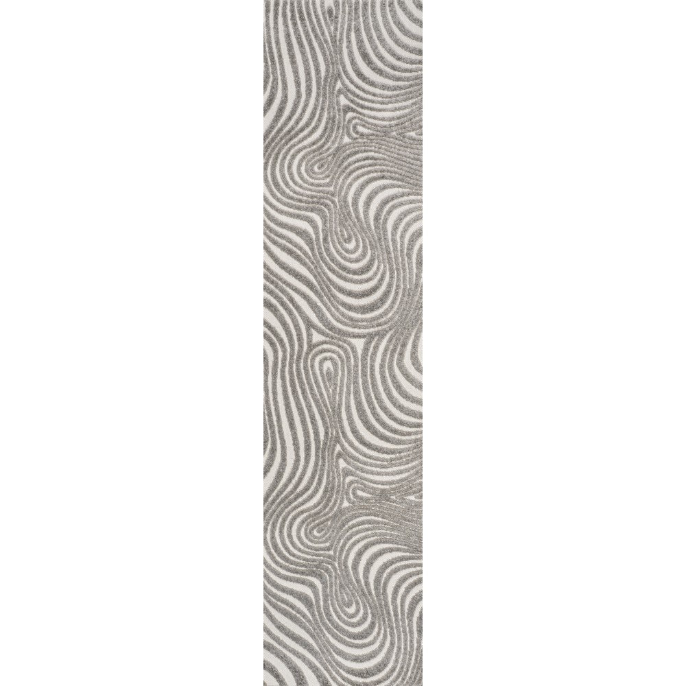 Teodor Abstract Groovy Striped Indoor/Outdoor Rug