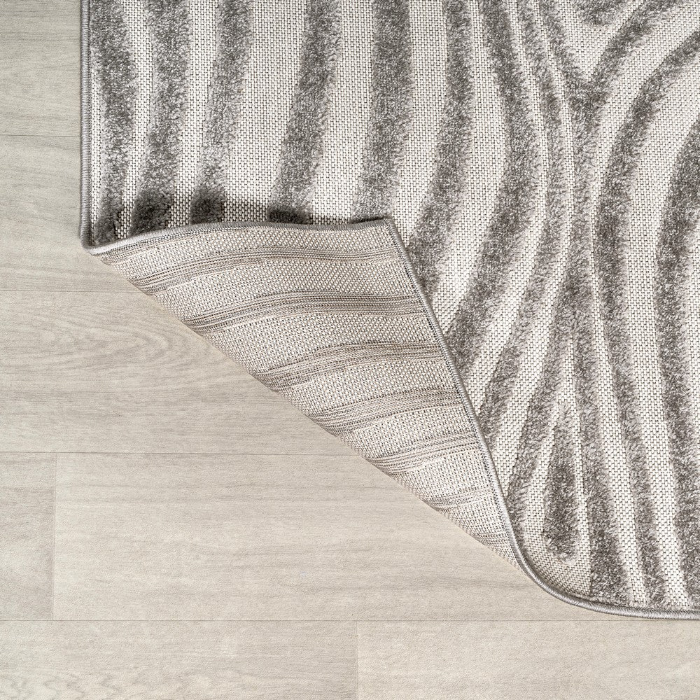 Teodor Abstract Groovy Striped Indoor/Outdoor Rug