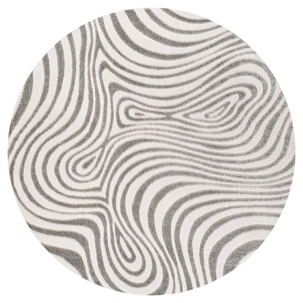 Teodor Abstract Groovy Striped Indoor/Outdoor Rug