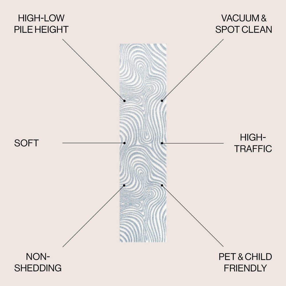 Teodor Abstract Groovy Striped Indoor/Outdoor Rug