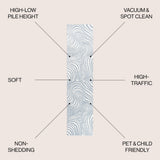 Teodor Abstract Groovy Striped Indoor/Outdoor Rug