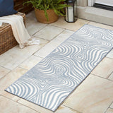 Teodor Abstract Groovy Striped Indoor/Outdoor Rug