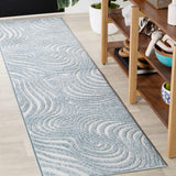Teodor Abstract Groovy Striped Indoor/Outdoor Rug