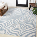 Teodor Abstract Groovy Striped Indoor/Outdoor Rug