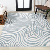 Teodor Abstract Groovy Striped Indoor/Outdoor Rug