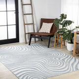 Teodor Abstract Groovy Striped Indoor/Outdoor Rug