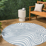 Teodor Abstract Groovy Striped Indoor/Outdoor Rug