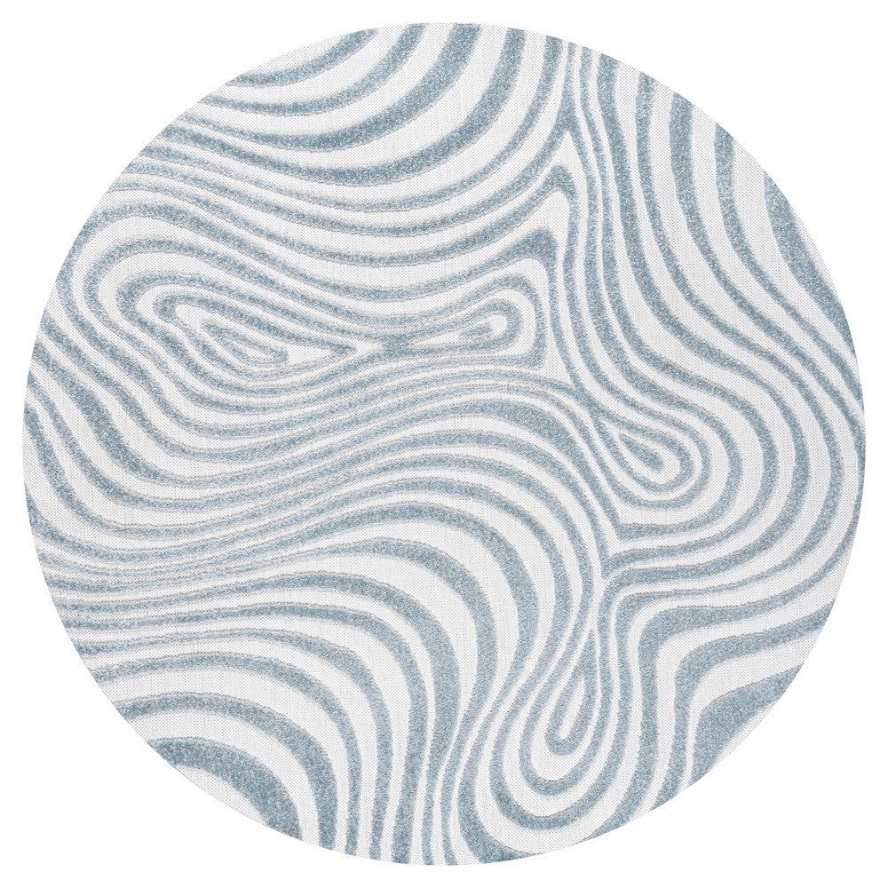 Teodor Abstract Groovy Striped Indoor/Outdoor Rug