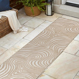 Teodor Abstract Groovy Striped Indoor/Outdoor Rug