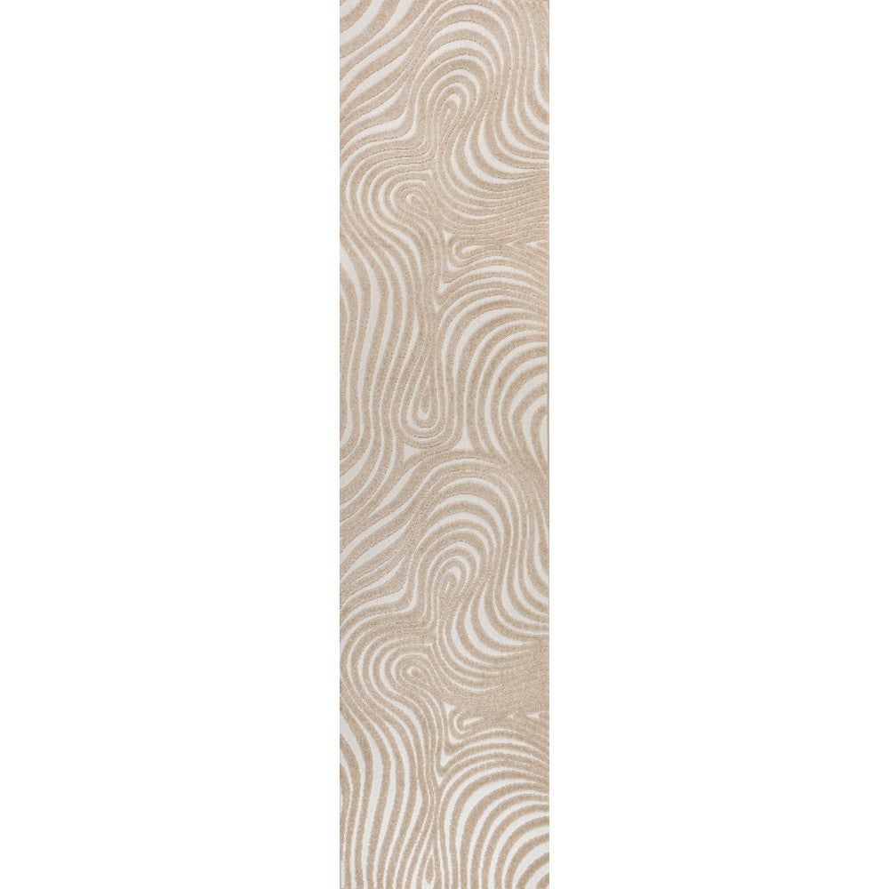 Teodor Abstract Groovy Striped Indoor/Outdoor Rug