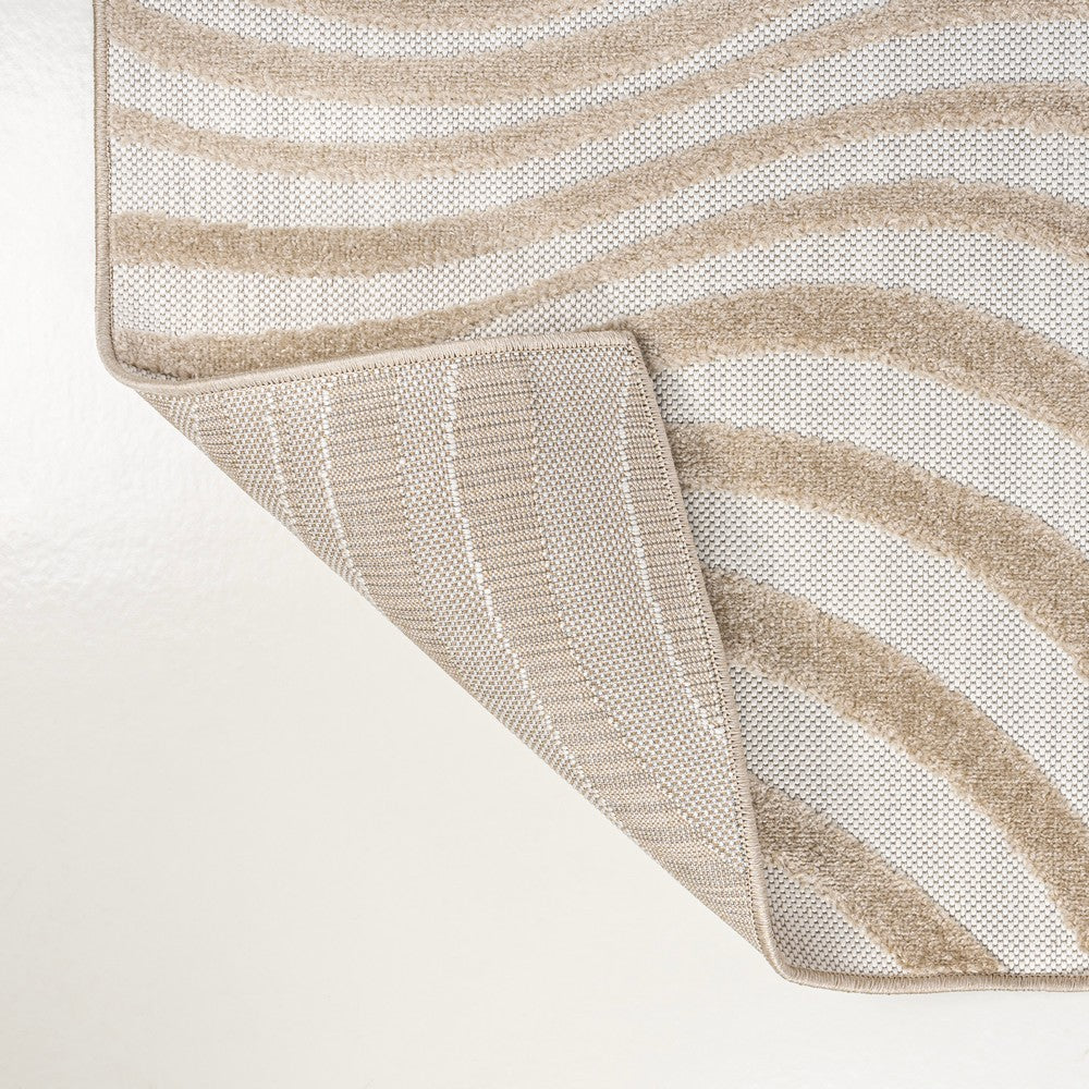 Teodor Abstract Groovy Striped Indoor/Outdoor Rug