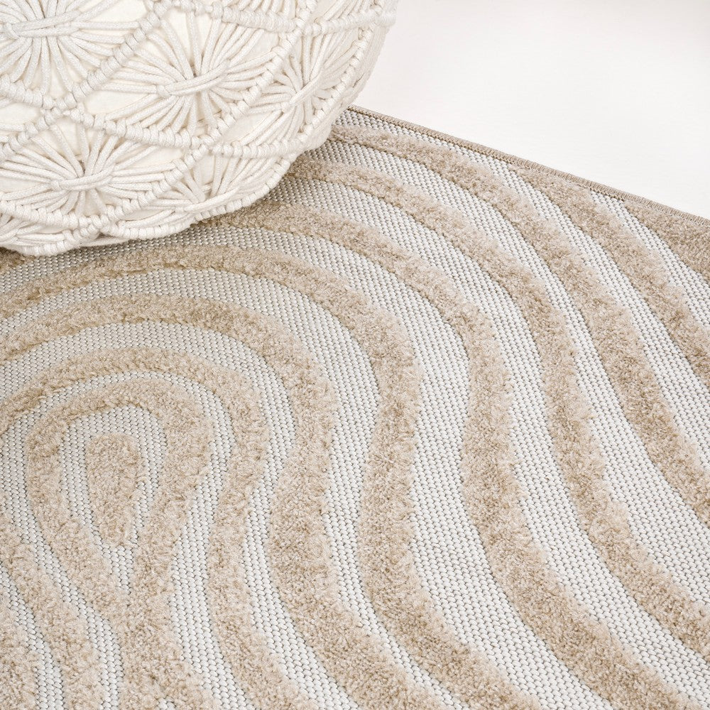 Teodor Abstract Groovy Striped Indoor/Outdoor Rug