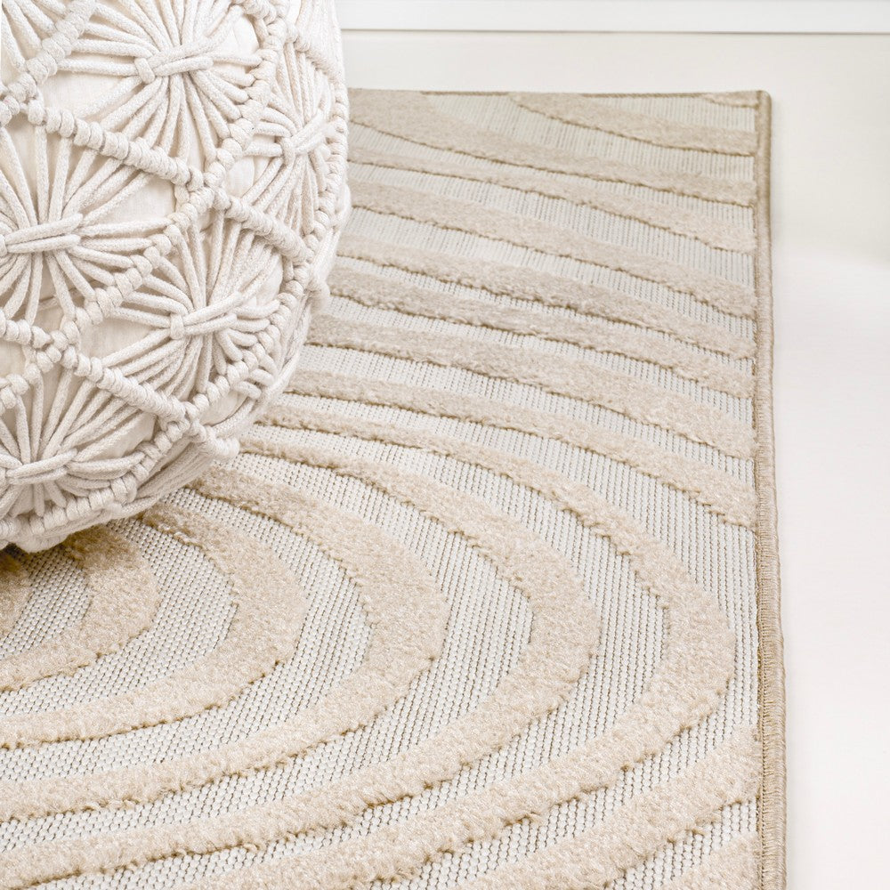 Teodor Abstract Groovy Striped Indoor/Outdoor Rug