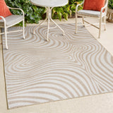 Teodor Abstract Groovy Striped Indoor/Outdoor Rug