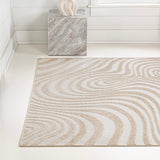 Teodor Abstract Groovy Striped Indoor/Outdoor Rug