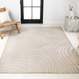 Teodor Abstract Groovy Striped Indoor/Outdoor Rug