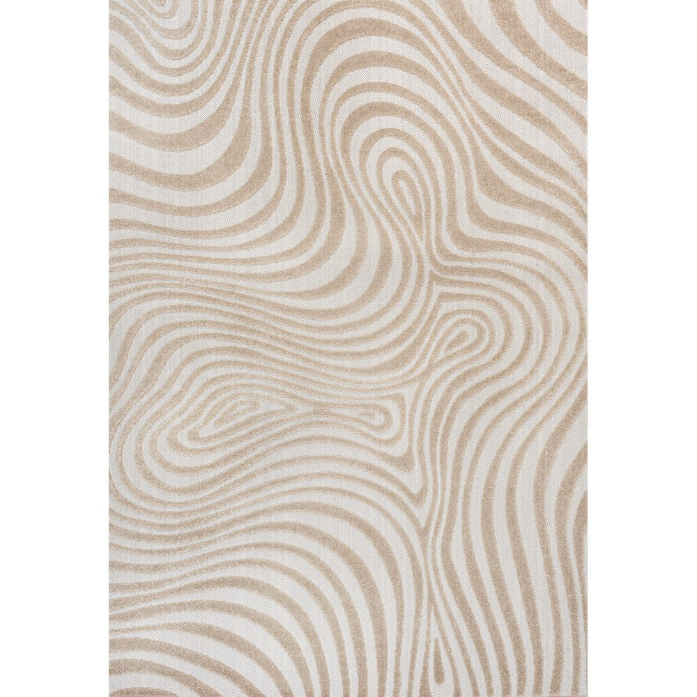 Teodor Abstract Groovy Striped Indoor/Outdoor Rug