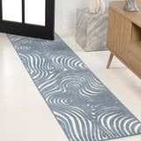 Teodor Abstract Groovy Striped Indoor/Outdoor Rug