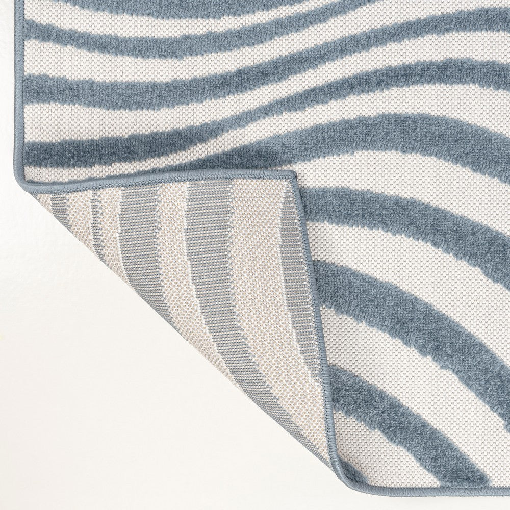 Teodor Abstract Groovy Striped Indoor/Outdoor Rug