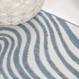 Teodor Abstract Groovy Striped Indoor/Outdoor Rug