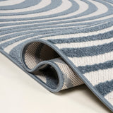 Teodor Abstract Groovy Striped Indoor/Outdoor Rug
