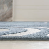 Teodor Abstract Groovy Striped Indoor/Outdoor Rug
