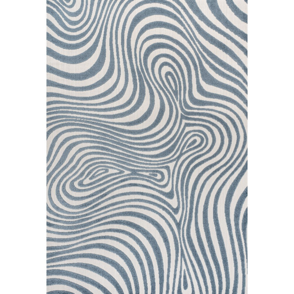 Teodor Abstract Groovy Striped Indoor/Outdoor Rug