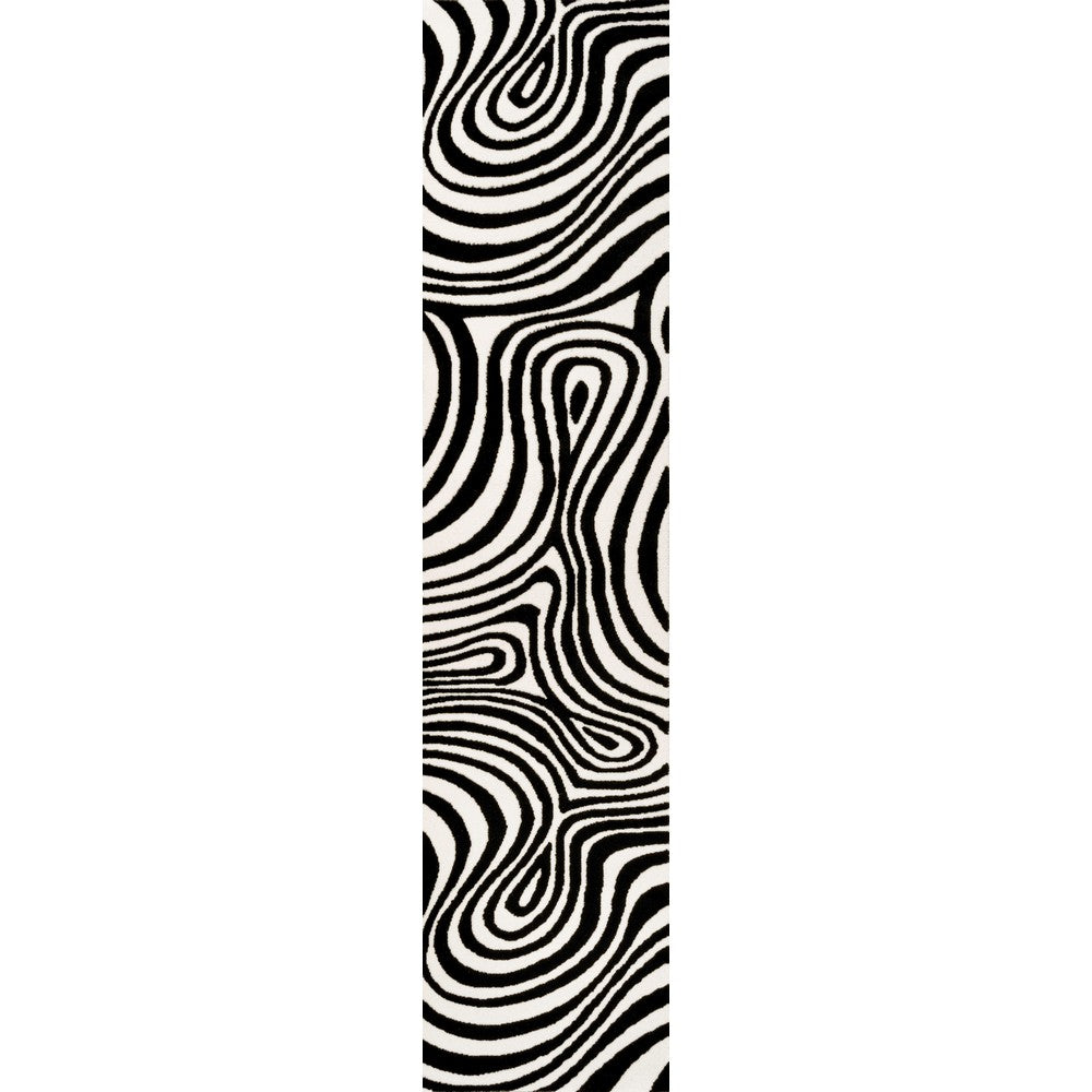 Teodor Abstract Groovy Striped Indoor/Outdoor Rug