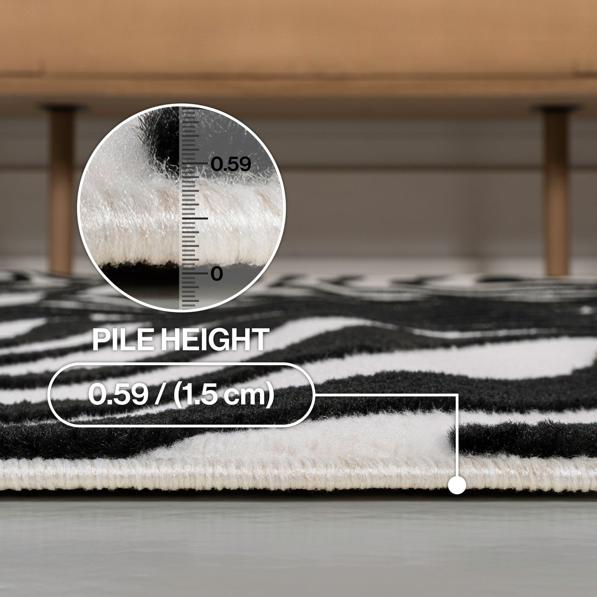Teodor Abstract Groovy Striped Indoor/Outdoor Rug