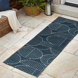 Haughton Geometric Arch Scandi Striped Indoor/Outdoor Rug