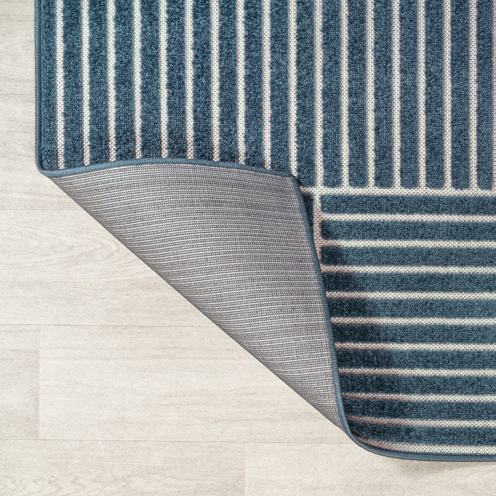 Haughton Geometric Arch Scandi Striped Indoor/Outdoor Rug