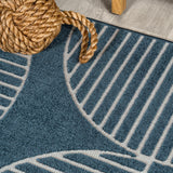 Haughton Geometric Arch Scandi Striped Indoor/Outdoor Rug