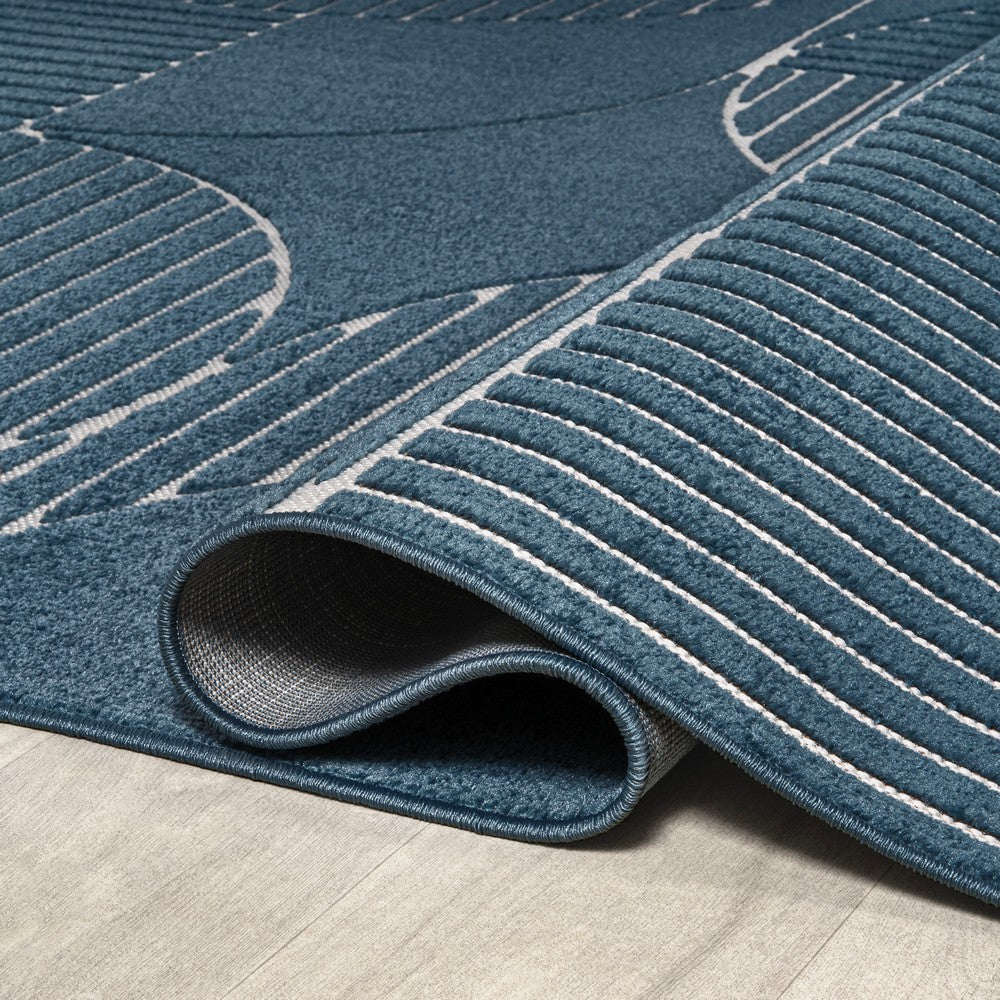 Haughton Geometric Arch Scandi Striped Indoor/Outdoor Rug