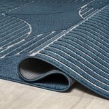 Haughton Geometric Arch Scandi Striped Indoor/Outdoor Rug