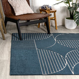 Haughton Geometric Arch Scandi Striped Indoor/Outdoor Rug