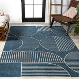Haughton Geometric Arch Scandi Striped Indoor/Outdoor Rug