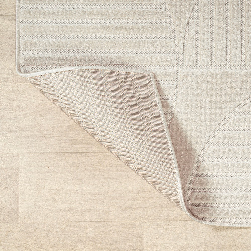 Haughton Geometric Arch Scandi Striped Indoor/Outdoor Rug