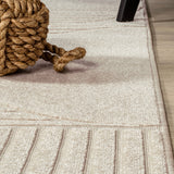 Haughton Geometric Arch Scandi Striped Indoor/Outdoor Rug