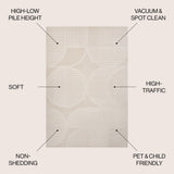 Haughton Geometric Arch Scandi Striped Indoor/Outdoor Rug