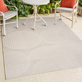 Haughton Geometric Arch Scandi Striped Indoor/Outdoor Rug