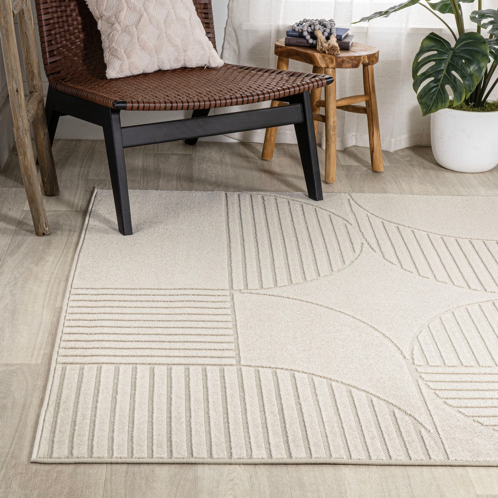 Haughton Geometric Arch Scandi Striped Indoor/Outdoor Rug