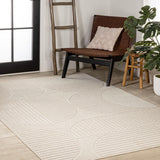 Haughton Geometric Arch Scandi Striped Indoor/Outdoor Rug