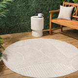 Haughton Geometric Arch Scandi Striped Indoor/Outdoor Rug