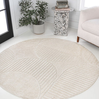 Haughton Geometric Arch Scandi Striped Indoor/Outdoor Rug