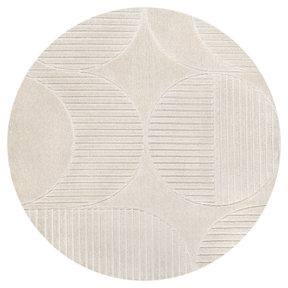 Haughton Geometric Arch Scandi Striped Indoor/Outdoor Rug