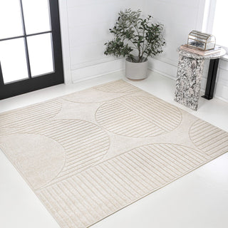 Haughton Geometric Arch Scandi Striped Indoor/Outdoor Rug