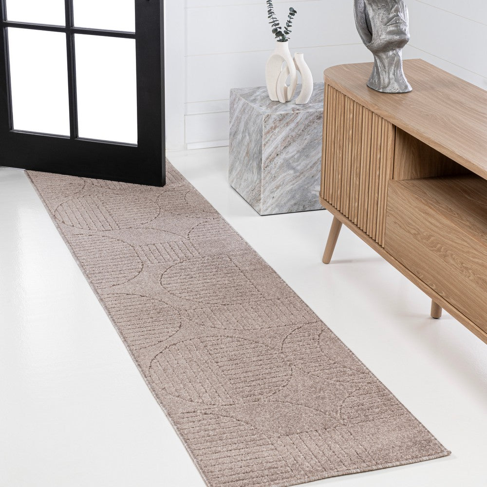 Haughton Geometric Arch Scandi Striped Indoor/Outdoor Rug
