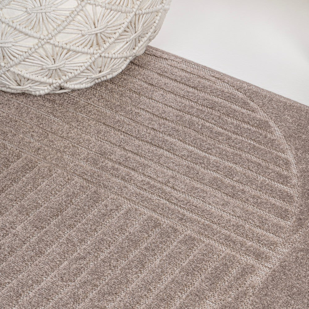 Haughton Geometric Arch Scandi Striped Indoor/Outdoor Rug