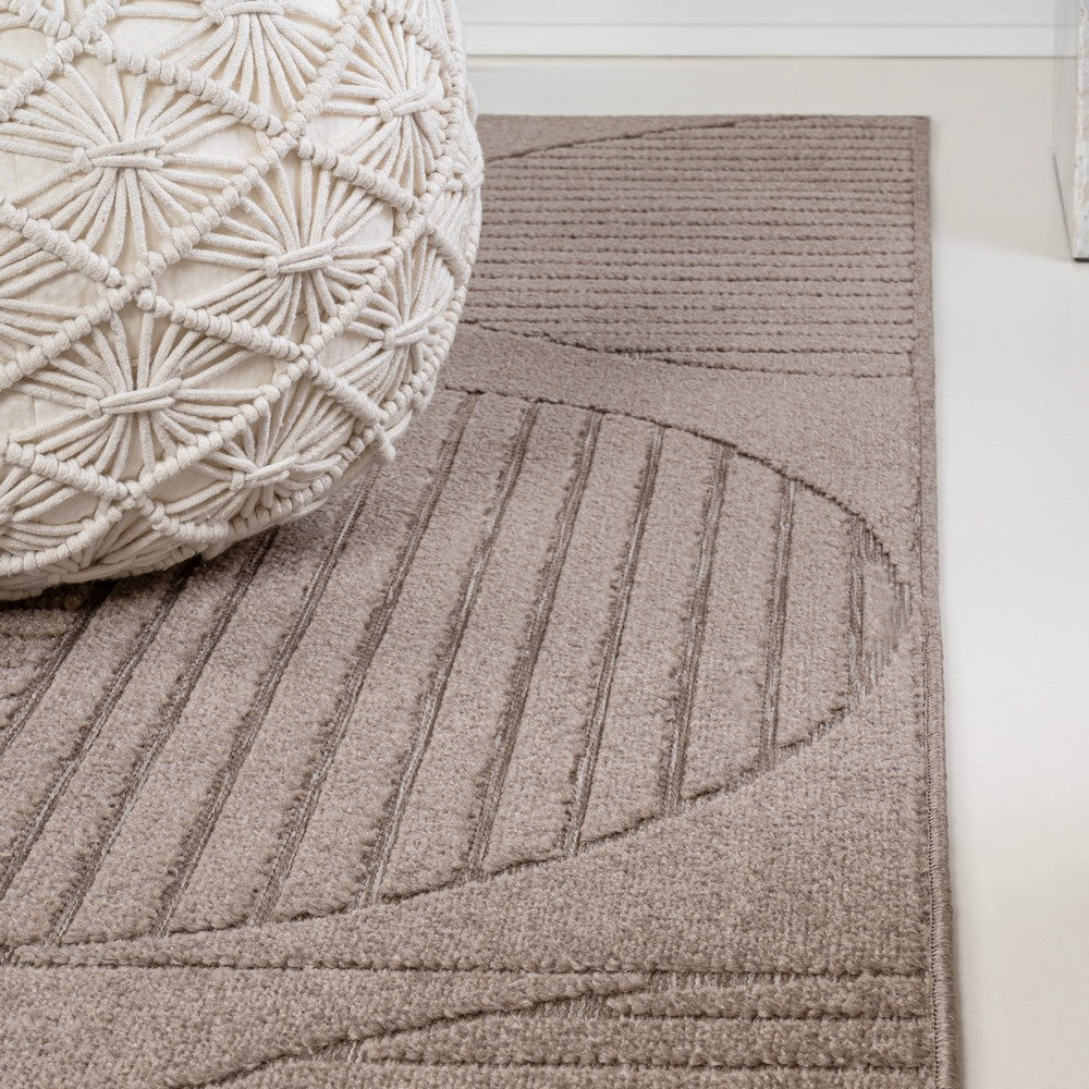 Haughton Geometric Arch Scandi Striped Indoor/Outdoor Rug